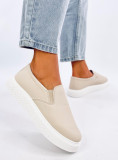 Slip-on női tornacipő - bézs színű