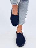 Emelt slip-on tornacipő - sötétkék színű
