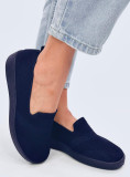Emelt slip-on tornacipő - sötétkék színű
