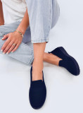 Emelt slip-on tornacipő - sötétkék színű