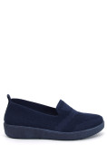 Emelt slip-on tornacipő - sötétkék színű