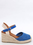 Éksarkú espadrilles szandál - kék színű