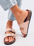 Parafa talpú velúr papucs - rózsaszínű