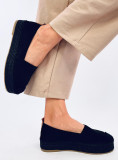 Fekete színű espadrilles cipő platformon