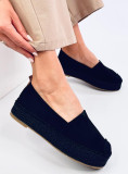 Fekete színű espadrilles cipő platformon