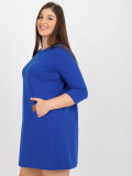 Kobaltkék színű oversize mini ruha