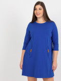 Kobaltkék színű oversize mini ruha
