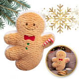 Mézeskalács karácsonyi párna, 45 × 40 cm