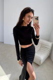 Linnea fekete színű blúz
