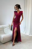 Noelia – bordó színű maxi ruha