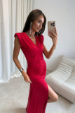 Noelia – maxi ruha piros színben