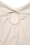 Ekrü színű plus size ruha SIMPLE IS BEAUTIFUL