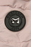DESIGN rózsaszínű meleg télikabát