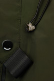 Khaki színű átmeneti köpeny/parka