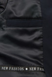 Sötétkék színű parka FASHION