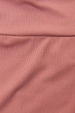 Lazacrózsaszínű rovátkolt leggings