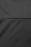 Grafiszürke színű rovátkolt leggings