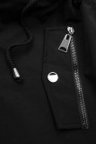 Kifordítható átmeneti parka - fekete és piros színű