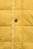Sárga színű steppelt átmeneti dzseki