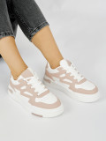 Rózsaszínű női platform sneaker