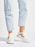 Bézs színű platform sneaker cipő