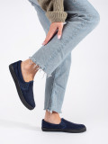 Kék slip-on sportcipők
