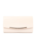 Világosbézs clutch lánccal