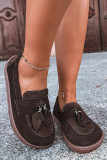 Barefoot mokaszin természetes velúrbőrből, sötétbarna színű