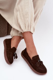 Barefoot mokaszin természetes velúrbőrből, sötétbarna színű