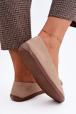 Barefoot balerina cipő természetes bézs velúrból