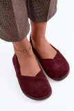 Barefoot balerina cipő természetes velúrbőrből bordó