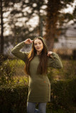 Mustársárga színű slim fazonú felső
