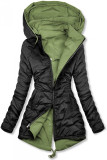 Tavaszi kifordítható parka, khaki és fekete színű