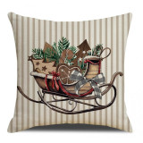 SLEIGH karácsonyi díszpárnahuzat, 45 × 45 cm