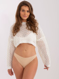 Beige varrás nélküli string