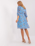 Kék virágmintás oversize ruha