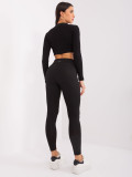 Fekete színű sportos leggings
