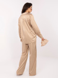 Bézs színű elegáns ing és nadrág szett
