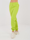 Limezöld színű női melegítőnadrág magas derékkal