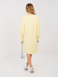 Kényelmes világossárga színű szabadidőruha