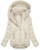 Átmeneti kapucnis dzseki - krémszínű