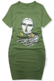 Khaki színű plus size ruha MODEL