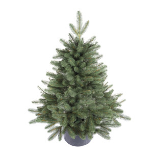 MORITZ 3D mű lucfenyő karácsonyfa cserépben - 80 cm