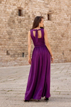 Cheryl maxi ruha püspöklila színben