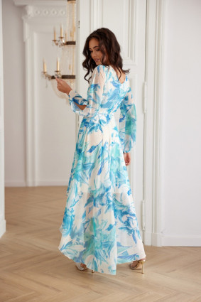 Fiorella – megkötős sifon midi ruha