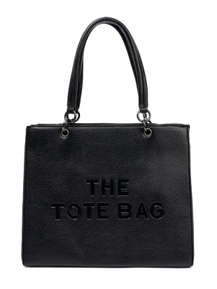 Klasszikus fekete színű shopper táska TOTE