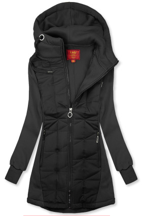 Fekete színű cipzáras felső