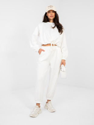 Női ekrü színű szett megkötővel