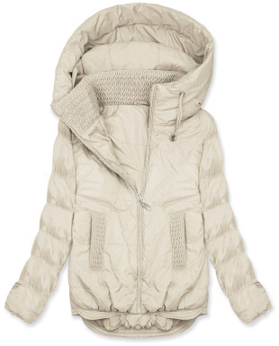 Átmeneti kapucnis dzseki - krémszínű