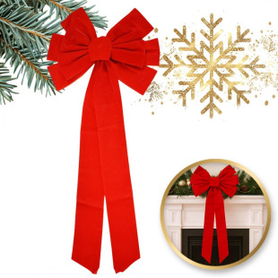 Piros nagy karácsonyi masni 45,7 x 91,4 cm